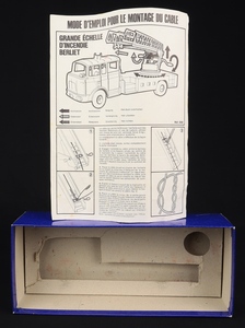 French dinky toys 568 berliet fire escape jj590 box leaflet