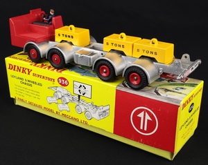 Dinky supertoys 936 leyland 8 wheel chassis jj640 back