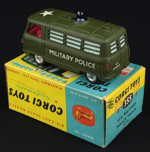 Corgi toys 355 u.s. military police truck jj651 back