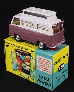 Corgi toys 420 ford thames airborne caravan jj756 back