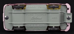 Corgi toys 420 ford thames airborne caravan jj757 base