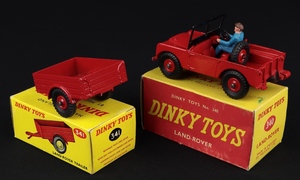 Dinky toys 340 landrover 341 trailer jj767 back
