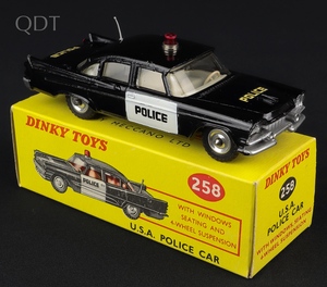 Dinky toys 258 usa dodge police car jj850 front