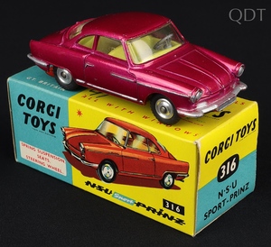 Corgi toys 316 nsu prinz jj853 front