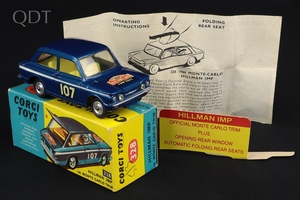 Corgi toys 328 hillman imp monte carlo jj859 front