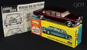 Corgi toys 247 mercedes pullman 600 jj866 front