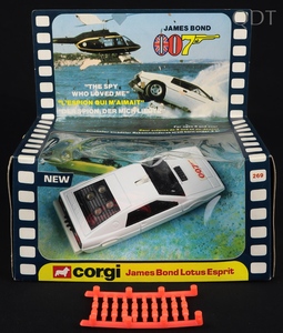 Corgi toys 269 james bond lotus esprit jj888 front