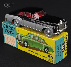 Corgi toys 224 bentley continental jj893 front