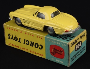 Corgi toys 304 mercedes hardtop roadster jj904 back