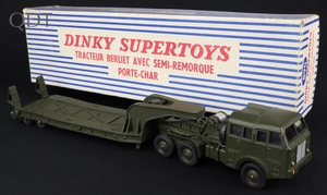 Dinky supertoys 890 berliet detachable tank transporter jj920 front