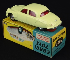 Corgi toys 208s jaguar 2.4 litre saloon jj934 back