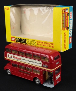 Corgi toys 468 routemaster bus hamleys jj968 back