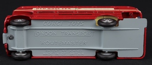 Corgi toys 468 routemaster bus red rose tea coffee jj969 base