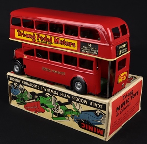 Tri ang minic 60m double decker bus jj971 back