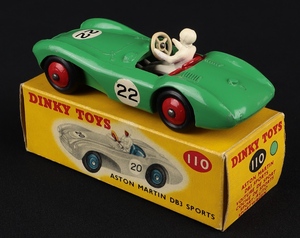 Dinky toys 110 aston martin db3 sports jj980 back