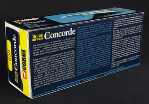 Corgi toys 650 british airways concorde jj984 base