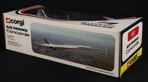 Corgi toys 651 air france concorde jj985 back