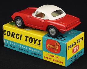 Corgi toys 319 lotus elan coupe jj991 back