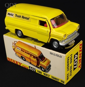 Dinky toys 407 ford hertz transit van kk24 front