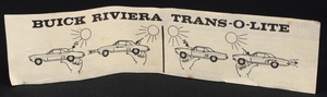 Corgi toys 245 buick riviera kk39 leaflet