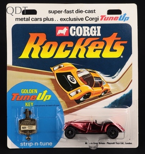 Corgi rockets 921 morgan plus 8 kk56 front