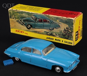 Nicky dinky toys 142 jaguar mark x kk107 front