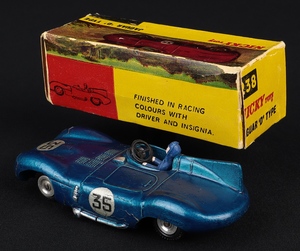 Nicky dinky toys 238 d type jaguar kk109 back