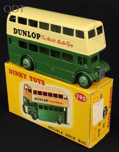 Dinky toys 290 double deck bus dunlop kk112 front
