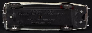 Dinky toys 198 rolls royce phantom v kk190 base