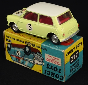 Corgi toys 227 mini cooper competition kk199 back