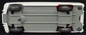 Corgi toys 419 ford zephyr motorway patrol kk219 base