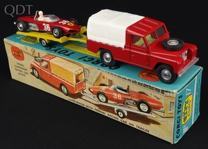 Corgi toys gift set 17 land rover ferrari racing car trailer kk270 front