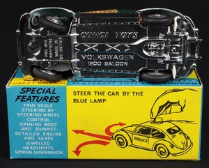 Corgi toys 492 vw police car polizei kk271 base