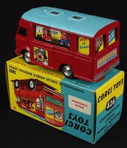 Corgi toys 426 chipperfields circus mobile booking office kk288 back