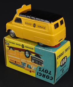 Corgi toys 408 bedford aa road service van kk293 back