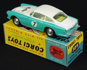 Corgi toys 309 aston martin competition model kk309 back