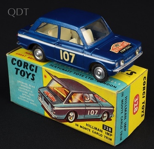 Corgi toys 328 monte carlo hillman imp kk313 front