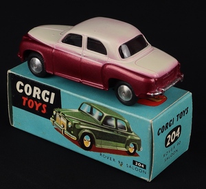 Corgi toys 204 rover 90 saloon kk367 back