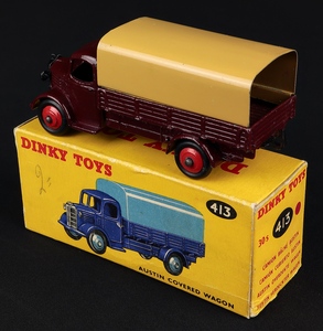 Dinky toys 413 austin covered wagon kk368 back