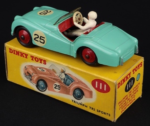 Dinky toys 111 triumph tr2 sports kk380 back
