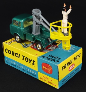 Corgi toys 478 hydraulic tower wagon kk415 back