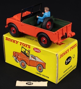 Dinky toys 340 landrover kk419 back