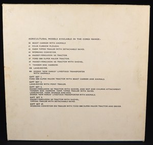 Corgi toys gift set 5 agricultural kk421 back box