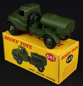 Dinky toys 643 army water tanker kk425 back