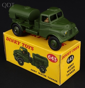 Dinky toys 643 army water tanker kk425 front