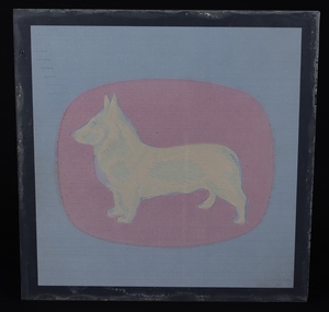 Corgi toys glass sign dog kk429 back