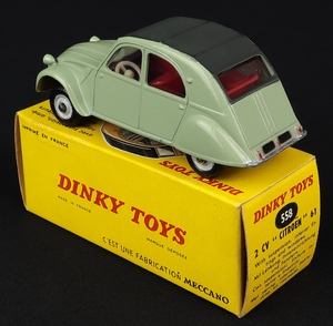 French dinky toys 558 2 cv citroen kk434 back