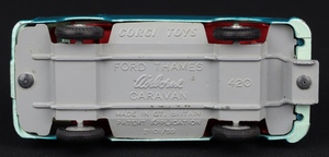 Corgi toys 420 ford thames airborne caravan kk452 base