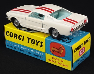 Corgi toys 325 ford mustang competition model kk463 back