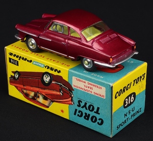 Corgi toys 316 nsu prinz kk469 back